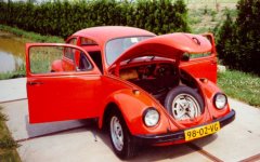 VW Beetle 1972 (with open doors and hood)