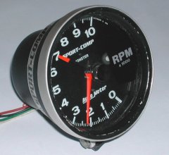 The 5 inch monster-tach for in the 1972 VW Beetle.